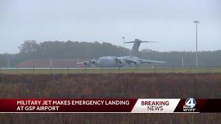 Aircraft makes emergency landing at GSP Airport