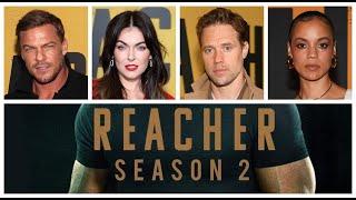 Reacher Season 2 cast interviews with Alan Ritchson, Serinda Swan, Shaun Sipos, and Maria Sten