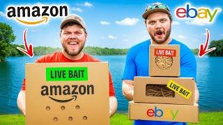 Amazon vs Ebay Live Bait Fishing Challenge