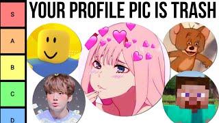 Ranking every profile pic based on cringe level...