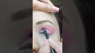 Pink Eye makeup tutorial #eyemakeup #ytshorts #riya  #makeuplover #shorts #india #pink #foryou