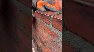 Amazing satisfying bricklaying video #masonry #asmr #mortar #development #shorts