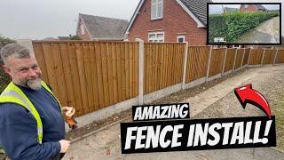 One of the BEST FENCE INSTALLS on Youtube by D&J Projects! CRAZY TRANSFORMATION