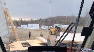 Idkwtfidh is live! Building a pre fab building with terex 80 ton cross over crane boom truck