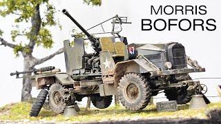 Thunder Model 1/35 Morris Bofors C9/B with scenic base - model kit build.