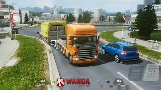 Truckers of Europe 3 Update - 2004 Scania R V8 TopLine with Oversized Trailer GamePlay