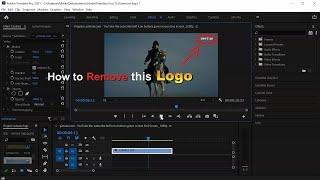 How to remove or blur logo from a video in 1 minute with adobe premiere pro #Shorts