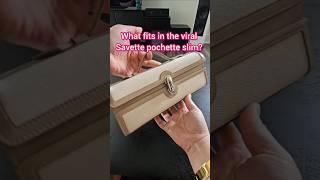 What Fits in the Viral Savette Pochette? #luxury #savette #viral #designerhandbags #whatfits