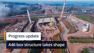 Giant HS2 box structure in South Warwickshire approaches final phase of construction