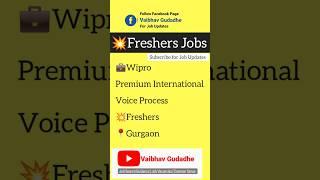 Gurgaon Freshers Jobs Vacancies in Gurgaon #gurgaon #wipro #freshersjobs #bpojobs  @vaibhavdgudadhe