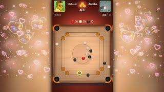 Intense 1v1 Showdown: Carrom Disc Pool Duel with a Skilled Lady!
