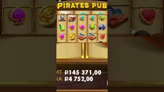 ТОПОВЫЙ ЗАНОС В PIRATES PUB, РОЗЫГРЫШ В ШАПКЕ !#шортс #казиноонлайн #занос