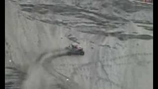 Off-road vehicle climbing a hill