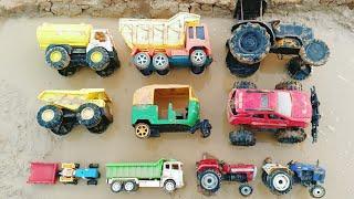 Toys Cartoon Video | Auto Rickshaw | Dampar Truck | Mahindra Tractor | Gadi | Jcb | Parth Kids