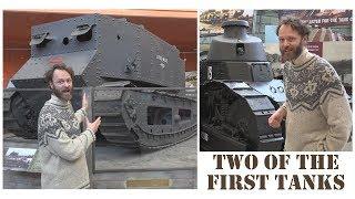 Two early tanks - at Bovington Tank Museum