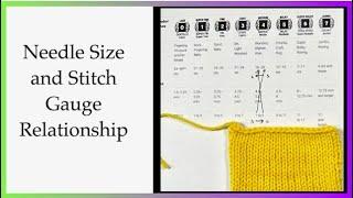 Needle Size and Stitch Gauge Relationship