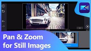 How to Add Pan and Zoom to Still Images (Ken Burns Effect) | PowerDirector App Tutorial