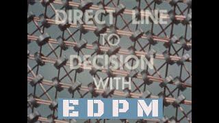 "DIRECT LINE TO DECISION WITH EDPM"  1950s IBM ELECTRONIC DATA PROCESSING MACHINES COMPUTERS GG30725