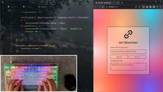 ASMR Programming - Coding Url Shortner in JavaScript - No Talking