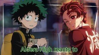 aldera High react to deku as Tanjiro {gacha}