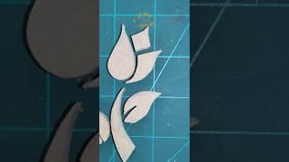 Scroll Saw decorative flower cutting tutorial | DIY woodworking for wall art ideas | #ytshorts