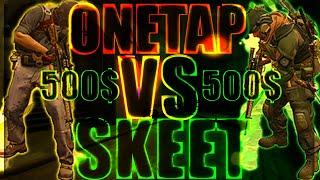 Skeet.cc vs Onetap 1v1 for 500$ CSGO HvH