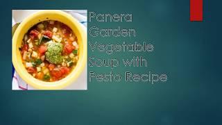 Panera Garden Vegetable Soup with Pesto Recipe