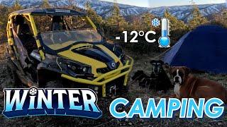 ATV ADVENTURE: Winter Camping at -12°C ️ | First Ride & Test of My New Toy, CAN-AM Commander 1000