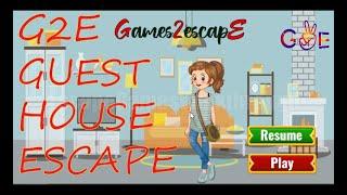 G2E Guest House Escape Walkthrough [Games2Escape]