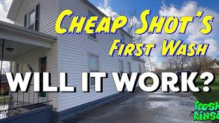 Can The CHEAP SHOT Wash A 2 Story House?