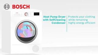 Heat Pump Dryer with #SelfCleaning Condenser #bosch | Bosch Home Indonesia