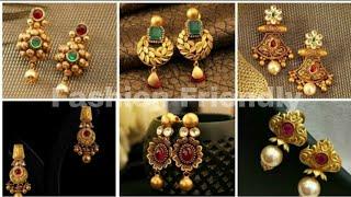 Latest Gold Earrings Designs  / Gold Earrings - Fashion Friendly