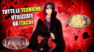 TUTTE LE TECNICHE UTILIZZATE DA ITACHI UCHIHA