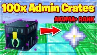 I opened 100 *ADMIN CRATE* And Got This | OP Prison | AkumaMC