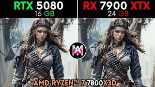 RTX 7900 XTX VS RTX 5080 : TEST IN 20 GAMES | 1080P | 2K | 4K