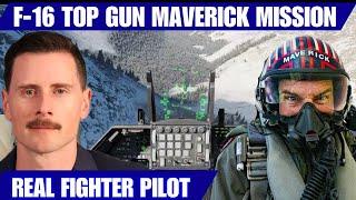 Real Thunderbird Fighter Pilot Top Gun Maverick Mission with F-16