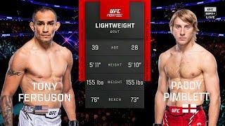 UFC 296: Tony Ferguson vs. Paddy Pimblett Full Fight