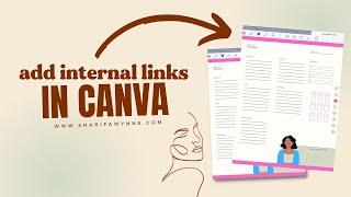 How to add Internal Page Links in Canva