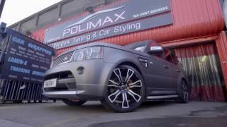 Range Rover Sport Full Wrapping in matte anthracite vinyl  @Polimax Motorsport