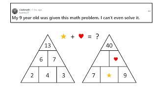 Child's homework puzzle is baffling adults