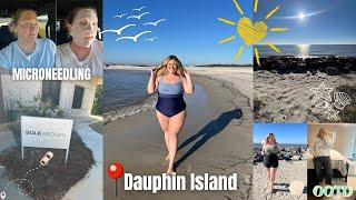 DAUPHIN ISLAND, MICRONEEDLING + HOT YOGA | vlog 265