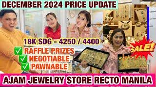 PRICELIST NG GOLD SA C.M RECTO "AJAM JEWELRY STORE" Trendy & Affordable 100% LEGIT *MUST WATCH* 2024