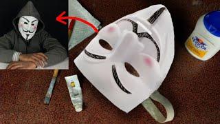 How to make Hacker, Vendetta, Anonymous Mask by using paper