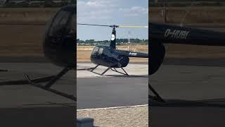 Robinson R44 astro hovering to fuel pumps Bonn Hangelar #r44 #hovering #hangelar