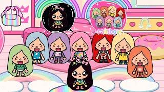 Rainbow Sisters Don't Love Me Because I Have Black Hair | Toca Life Story | Toca Boca