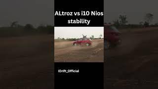 tata altroz vs Hyundai i10 nios stabilty at 80 kmph @tata #hyundai