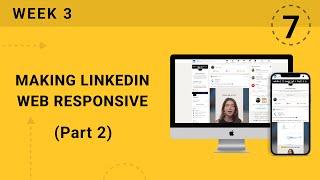 WEEK 3 | Flutter Responsive LinkedIn Web Clone UI Part 2  | Flutter & Firebase Developer Bootcamp