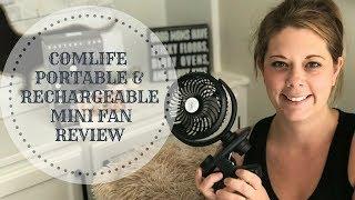 COMLIFE BATTERY OPERATED PORTABLE & RECHARGEABLE  FAN REVIEW