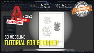 AutoCAD 2022 3D Modeling Tutorial For Beginner In 10 Minutes [COMPLETE]