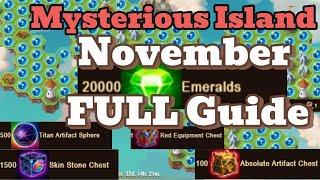 Hero Wars Mysterious Island November Best Path All Rewards Unlocked